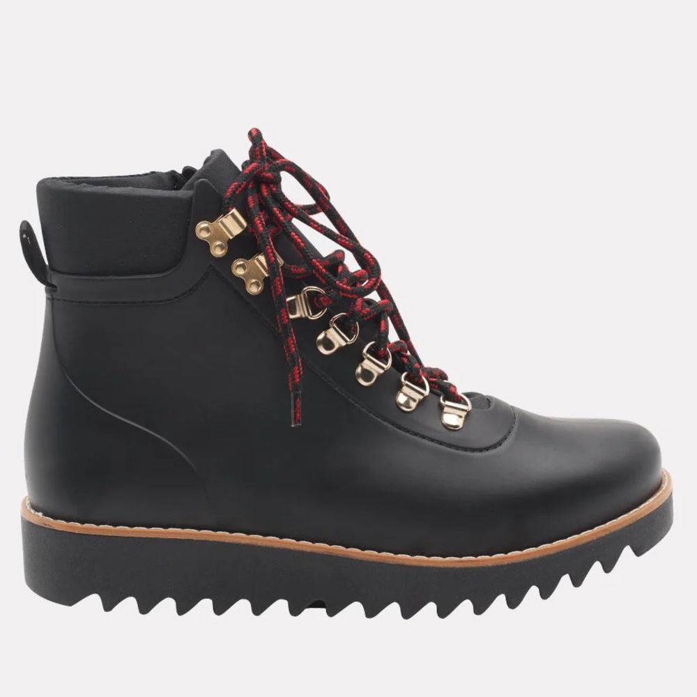 Andre Assous size 10 Moto style, lace up, waterproof boots.